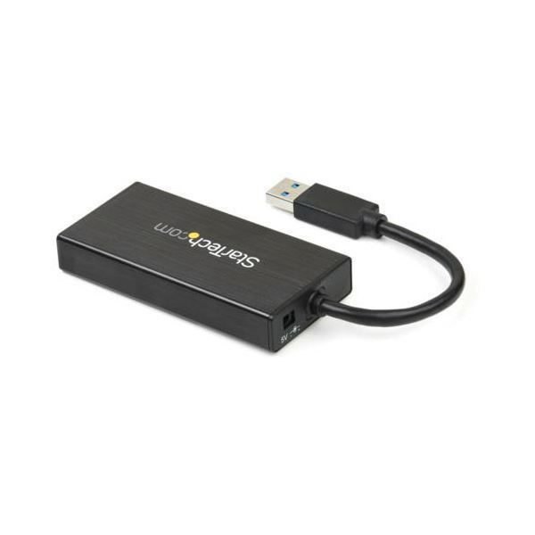 StarTech.com 3ポートUSB3.0ハブ付きLANアダプタ