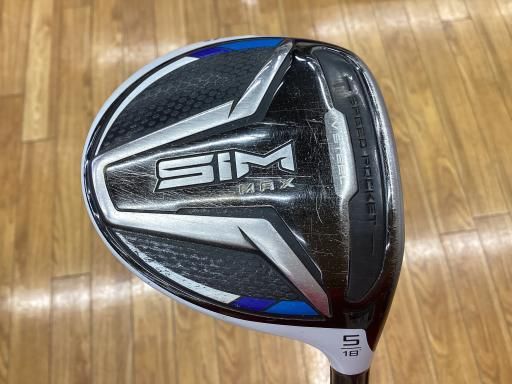 TaylorMade - 新品未使用　テーラーメイド　SIM  5番ウッド　テンセイブルー　フレックスS 中古】 テーラーメイド SIM MAX 5W フェアウェイウッド FW