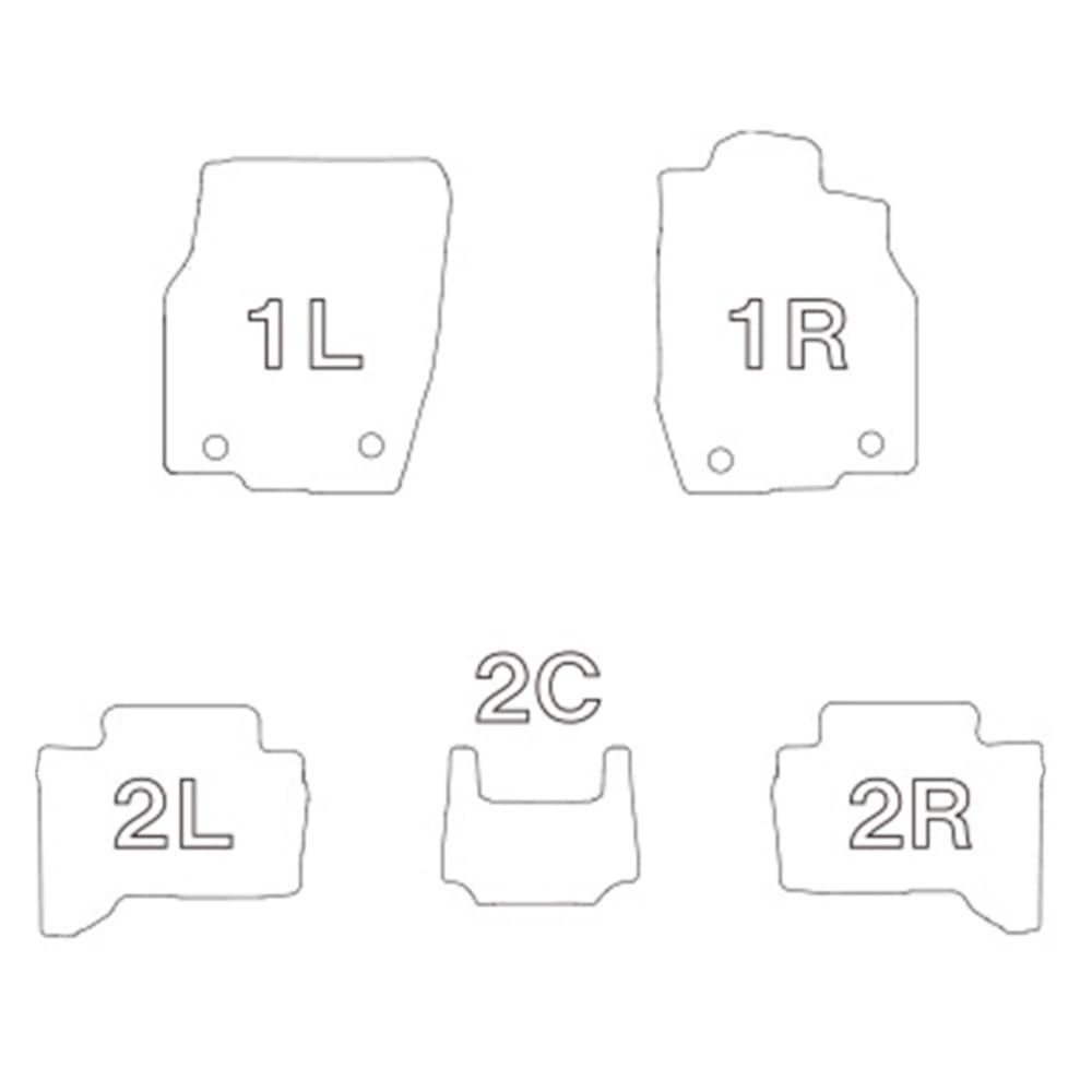 クラッツィオ Clazzio フロアマット 立体タイプ 1台分セット ランドクルーザー250 GDJ250W | TRJ250W R6 2025 |4~ 5人乗 ラバータイプ ブラック ET-1627 5EETB1627K