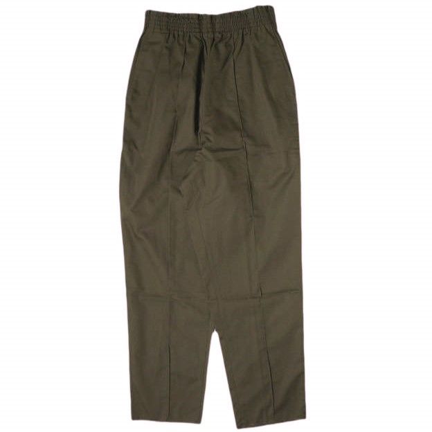 新品 CAMIEL FORTGENS カミエル フォートヘンス 22SS PRESSFOLD GRANDMA PANTS ピンタックテーパードイージーパンツ CF.13.06.02.03 XS BROWN カットオフ ボトムス g19873