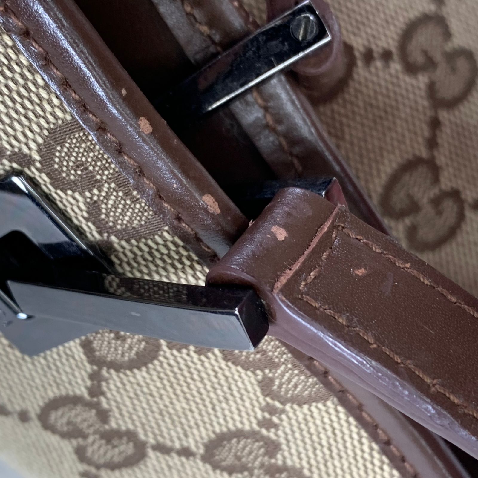 GUCCI トートバッグ 肩掛け GGキャンバス ロゴ金具 002 1098 グッチ GUCCI GGキャンバス キャンバス トートバッグ 002-1098