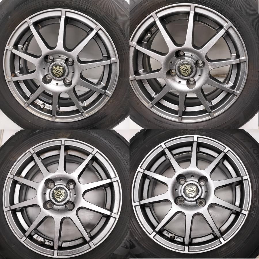 ◆本州 四国は送料無料◆ ノーマル ＆ ホイール 4本 175|70R14 ヨコハマタイヤ 14X5.5J Stranger 4H -100 アクア ノート