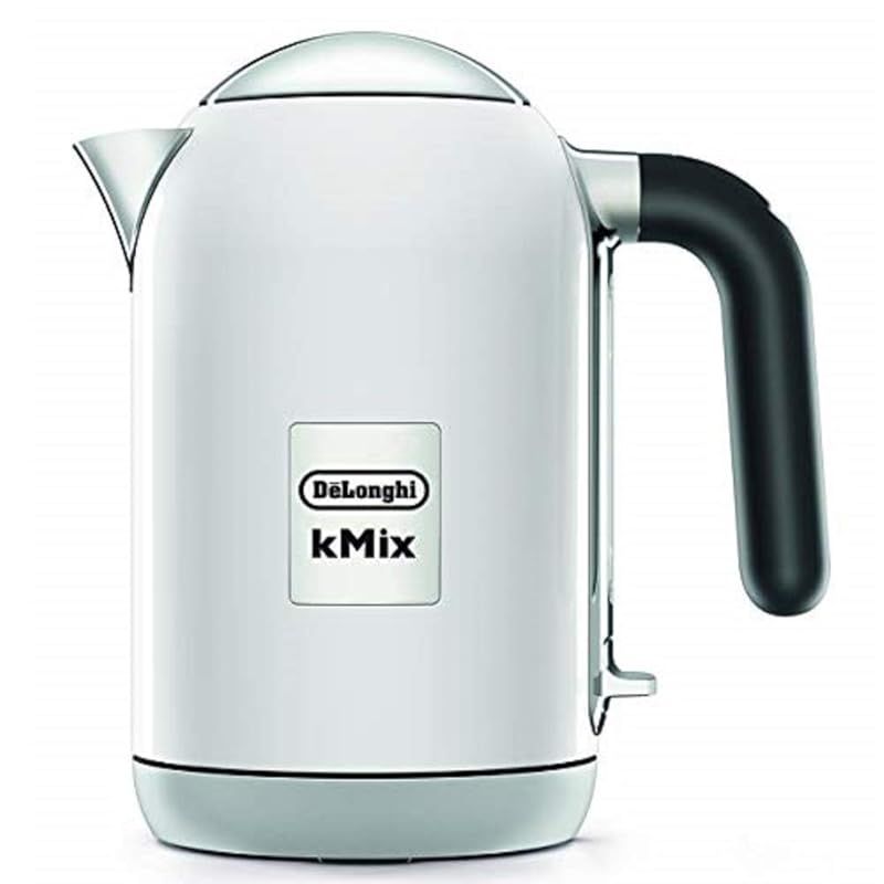 De Longhi デロンギ 電気ケトル ケーミックス kMix ZJX650J-WH ステンレス 1.0L ワンプッシュオープン 異物混入防止フィルタ 見やすい水量計 簡単お手入れ クールホワイト デロンギファミリー登録で3年 1