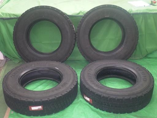 【中古】BS W910 225 80 R17.5 トラックタイヤ 4本