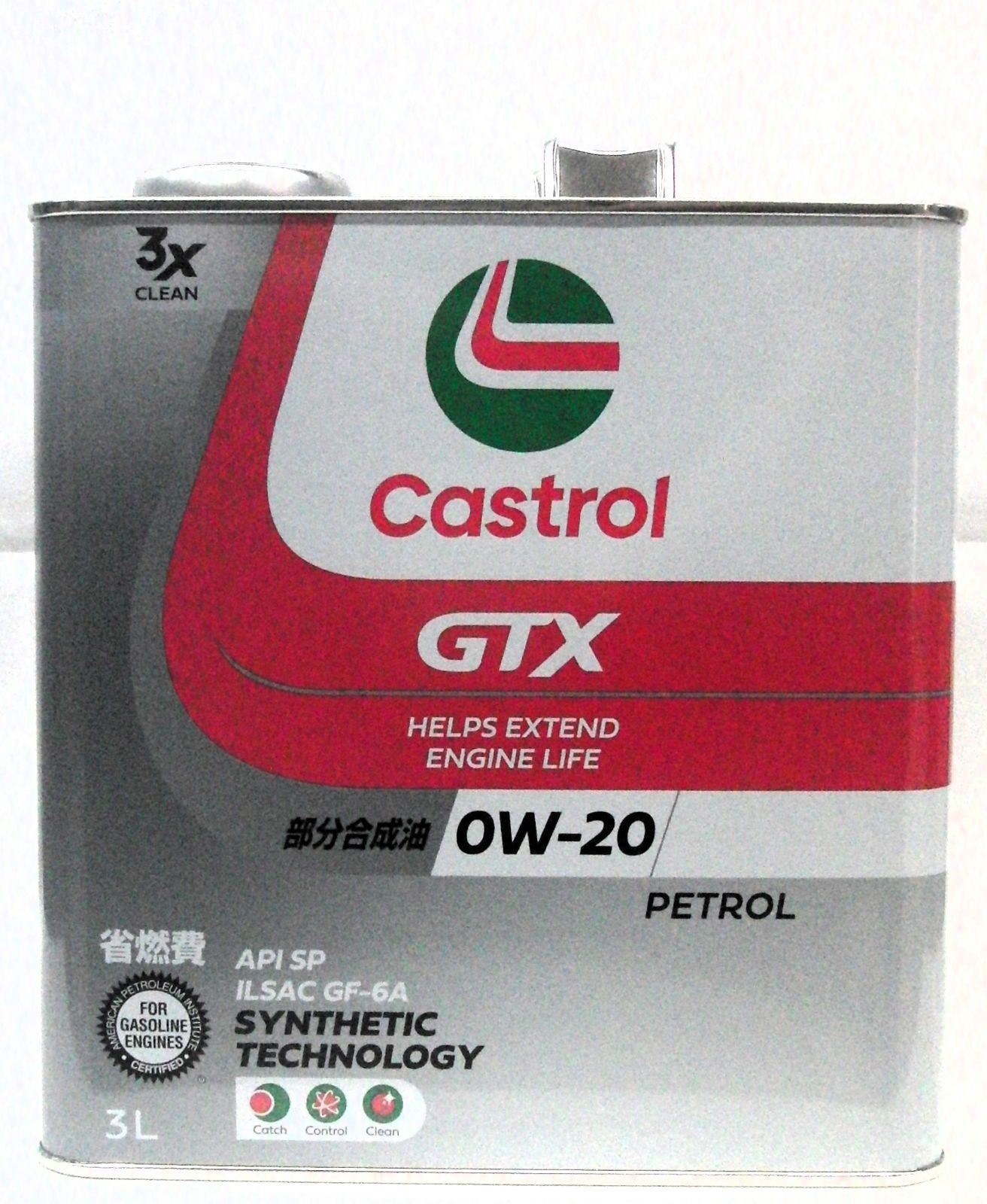 ｶｽﾄﾛｰﾙ　GTXｳﾙﾄﾗｸﾘｰﾝ　０W-20　3L　SP