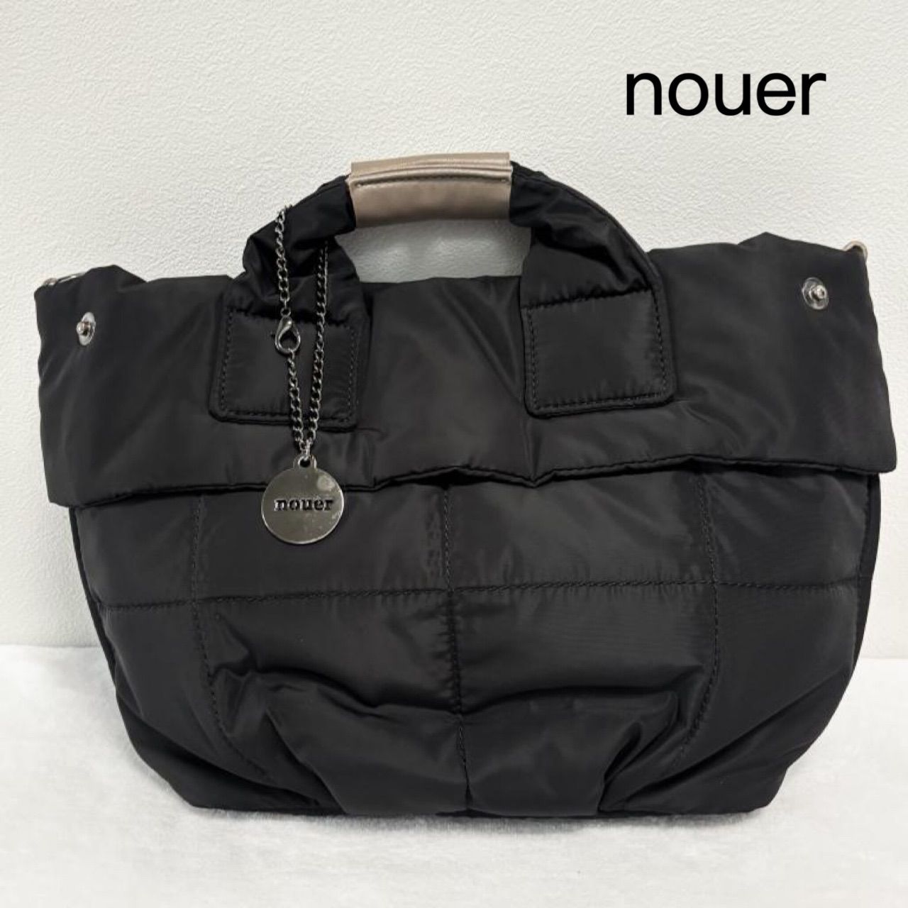 お値下げ！nouer スコットクラブショルダーバック　ブラックYAMADAYA nouer ヌエール YAMADAYA スコットクラブ取扱 2Wayキルティング
