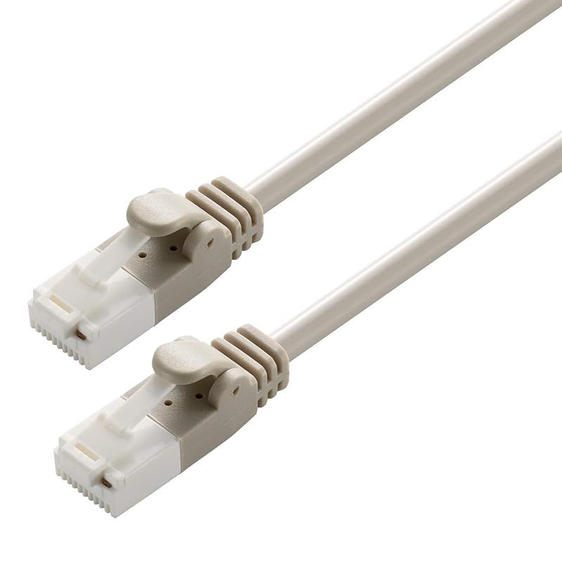 エレコム LANケーブル CAT6 15m ツメが折れない 爪折れ防止コネクタ 簡易パッケージ RoHS指令準拠 ライトグレー LD-GPT/LG15/RS