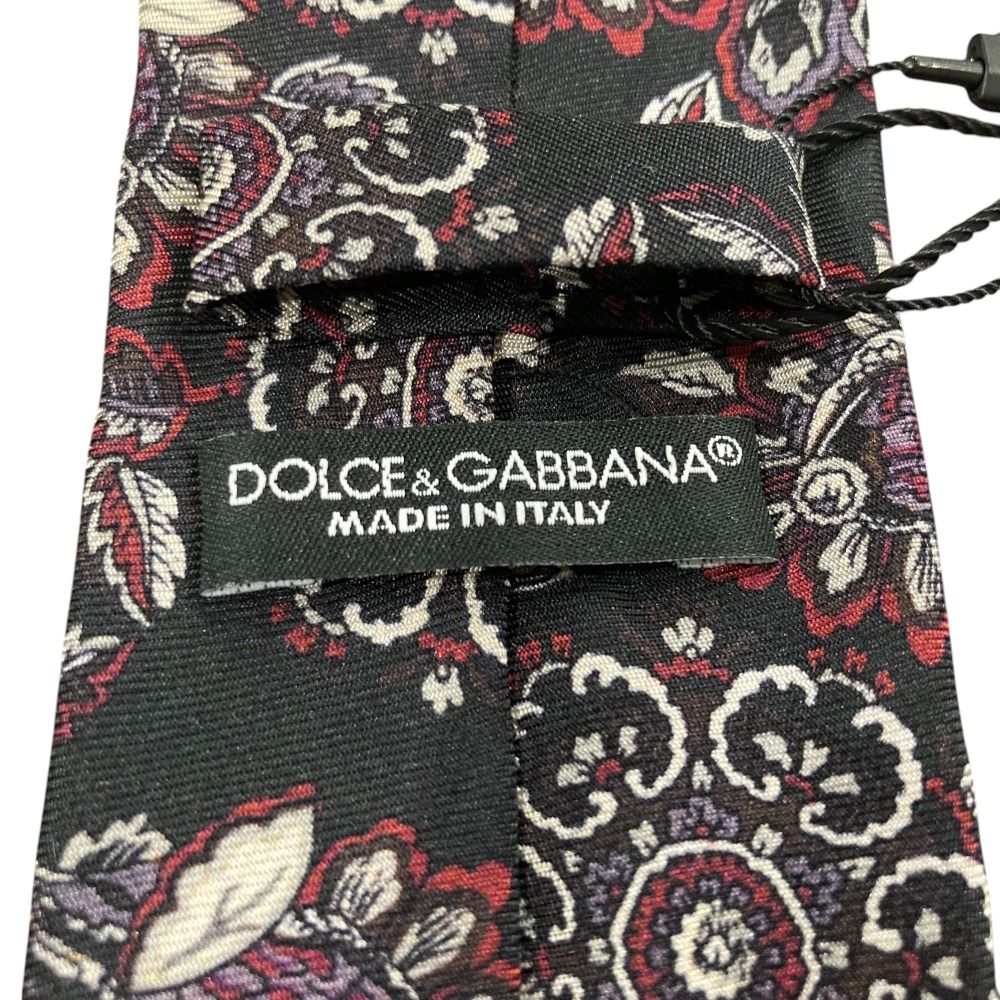 未使用 DOLCE&GABBANA ドルチェ&ガッバーナ 花柄 シルク
