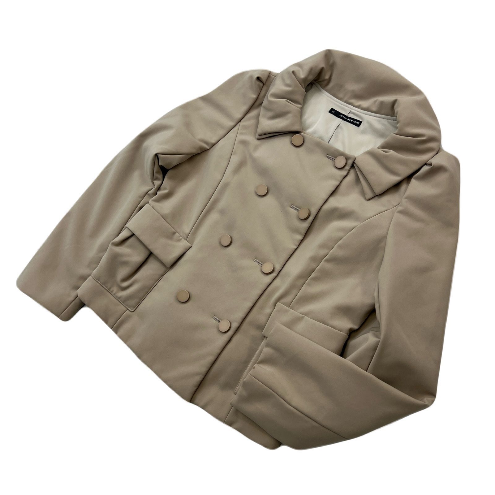 FOXEY NEW YORK ストレッチムース中綿入ジャケットダブル40