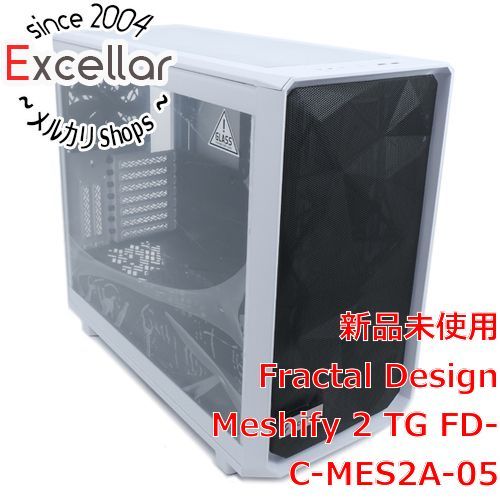 bn:10] 【新品(開封のみ)】 Fractal Design ミドルタワー Meshify 2 TG FD-C-MES2A-05 ホワイト/クリア  - メルカリ