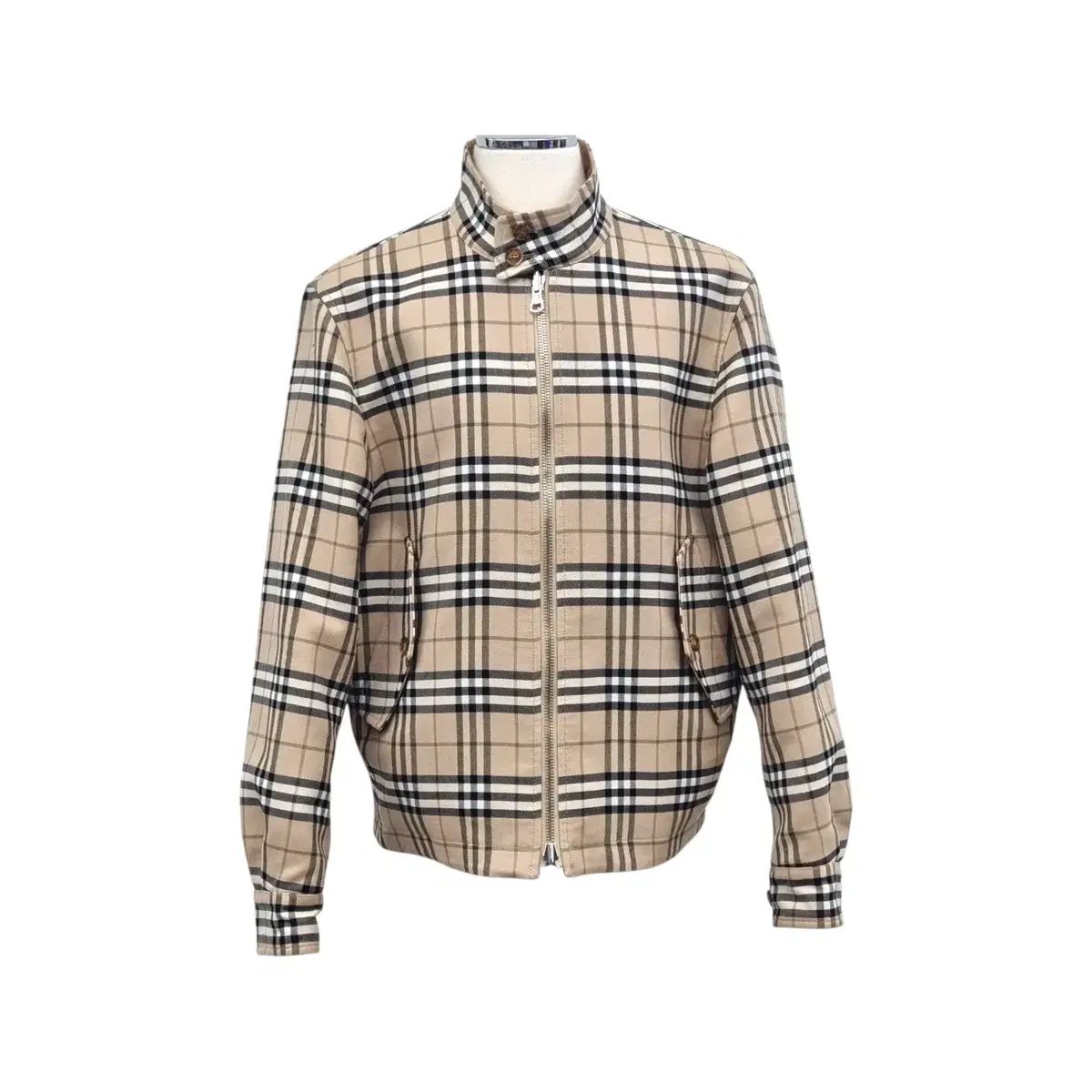 BURBERRY コットン ハリントンジャケット スカイラーク バーバリー