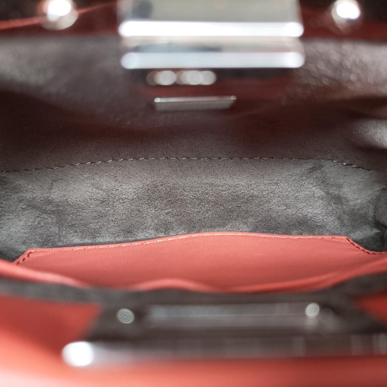 フェンディFendiマイクロピーカブーオレンジラムスキン8M03558M0355-S3Z-169-10429