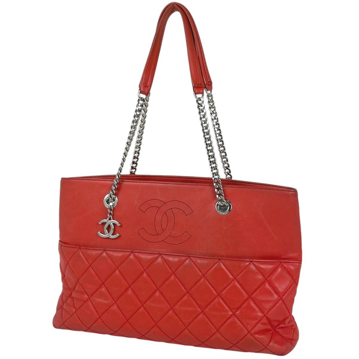 シャネル CHANEL ココマーク チェーン トートバッグ マトラッセ 