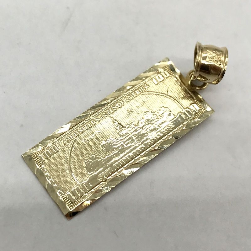 AVALANCHE ペンダントトップ 100ドル紙幣モチーフ ペンダント