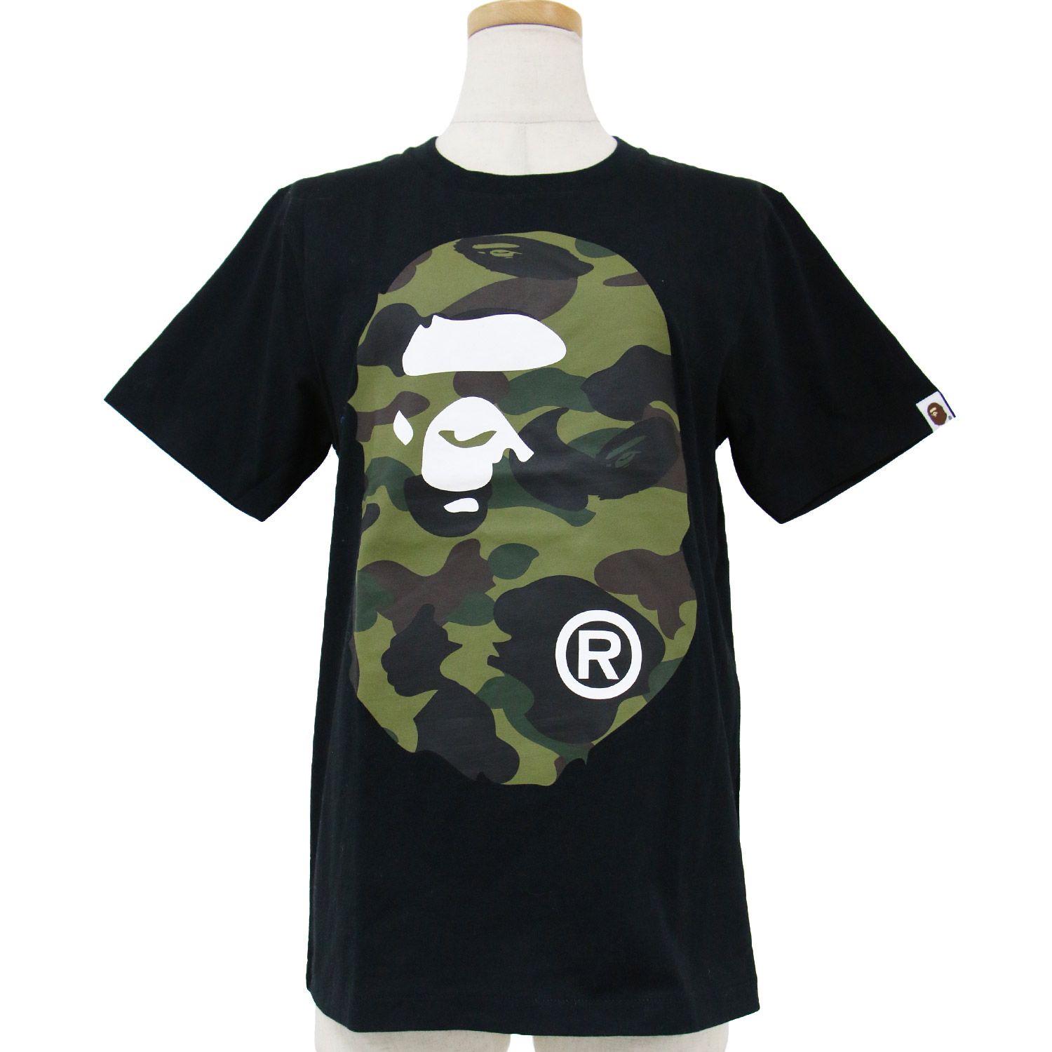 A BATHING APE ア ベイシング エイプ Tシャツ ブラック 黒 S 半袖