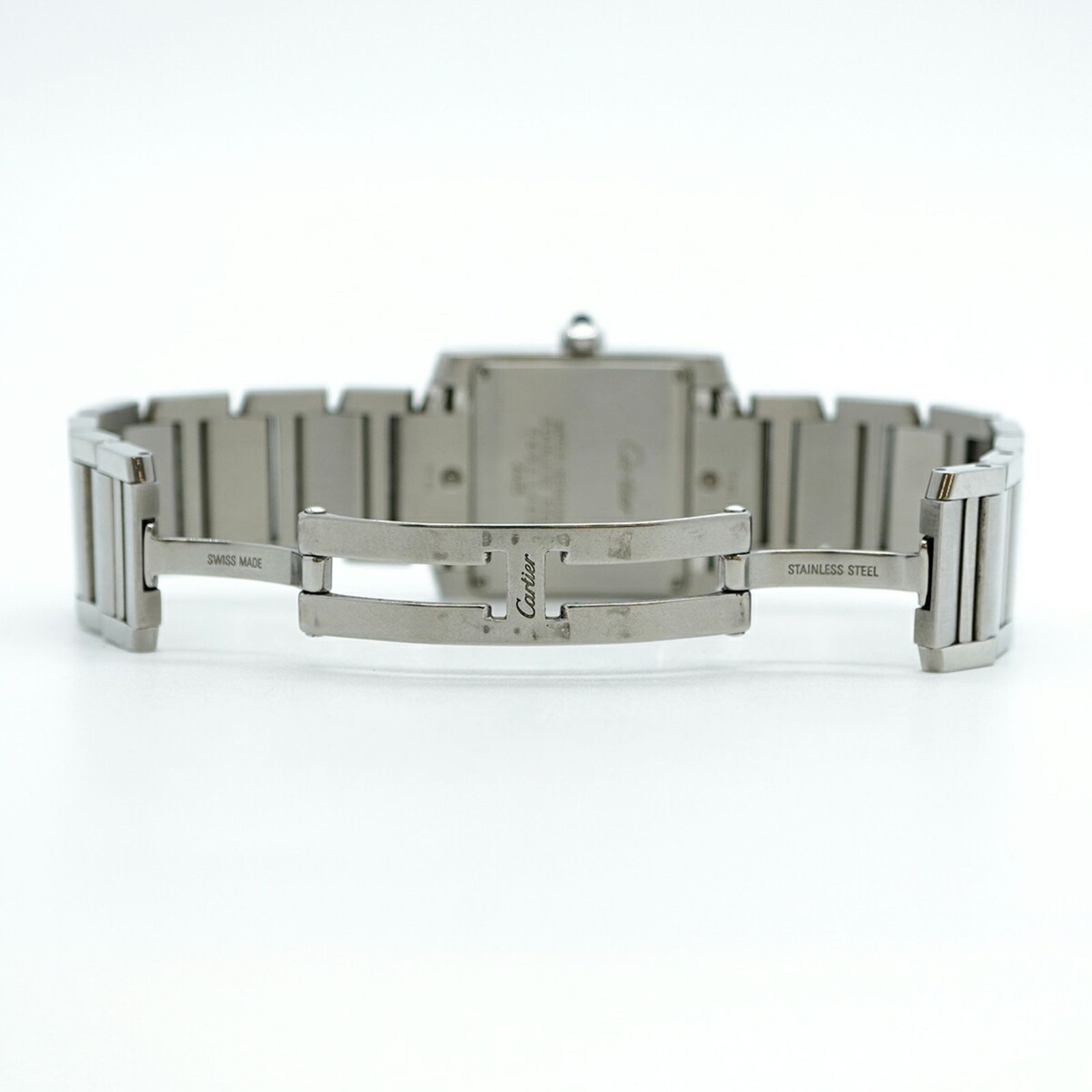 カルティエ タンクフランセーズ 2465 白文字盤腕時計 レディース  