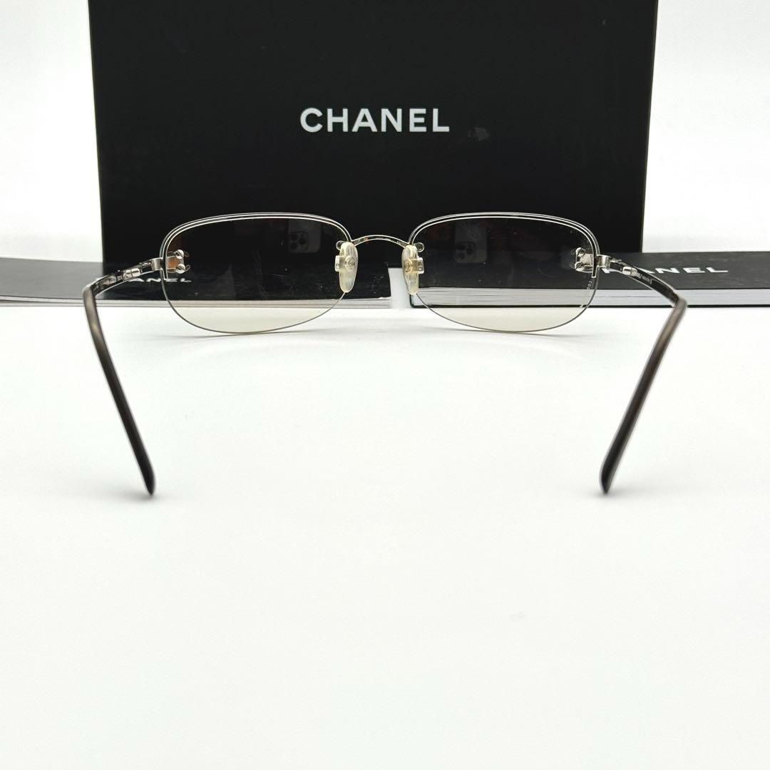 CHANEL サングラス 4099 リムレス 人気 グラデーション ブルー ココ