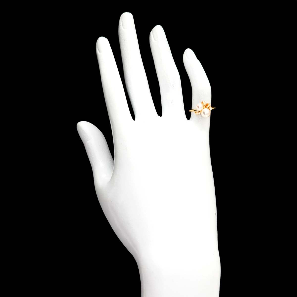 ミキモト MIKIMOTO リング 指輪 約10号 K18YG パール 7.5mm レディース 