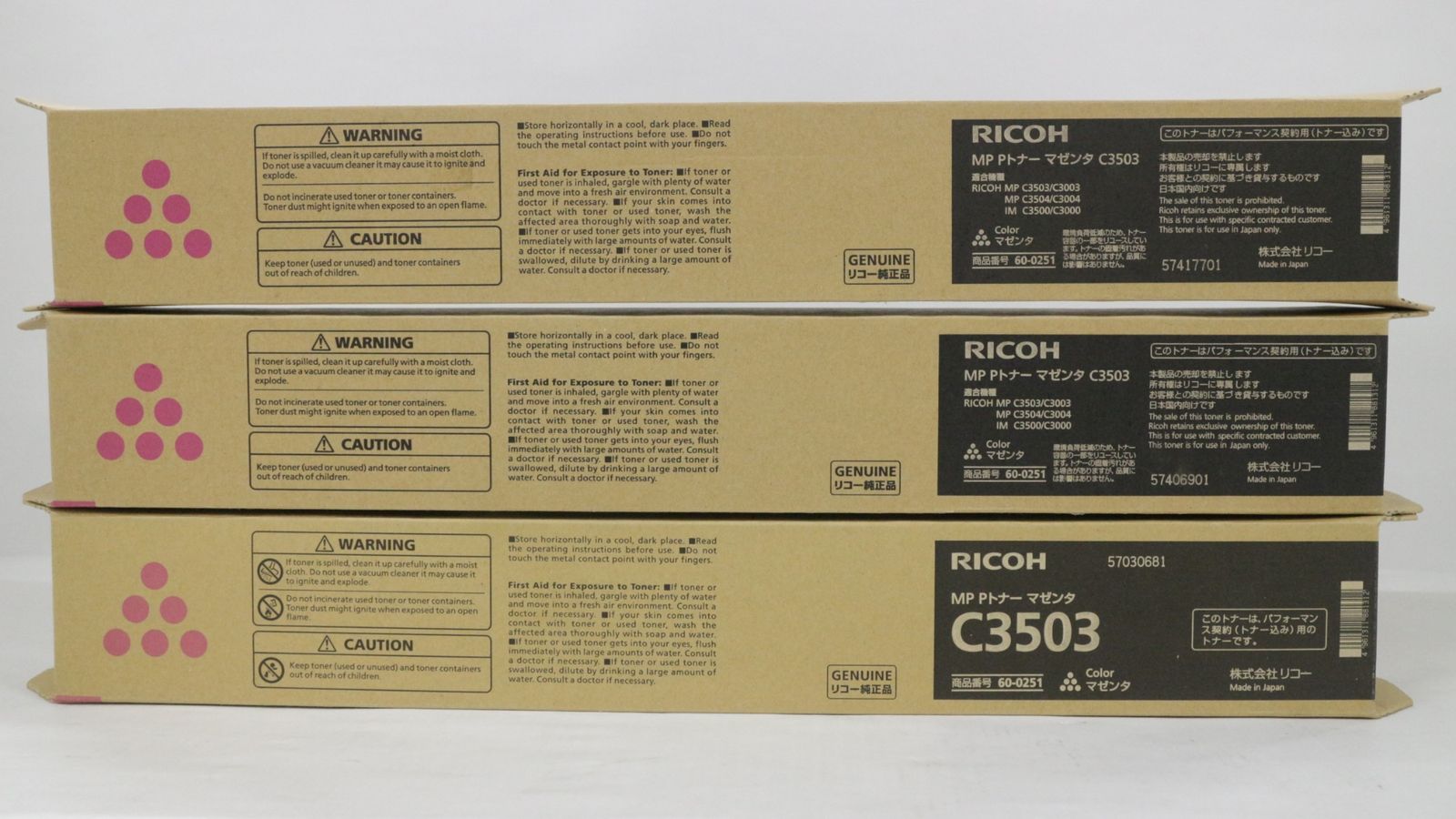 来店をご期待! ♥ RICOH 純正 トナー C3503 4色9本 シアン マゼンタ イエロー ブラック リコー ITHJTIMCZSFO-D-F15-byebye 幅広い品揃え。