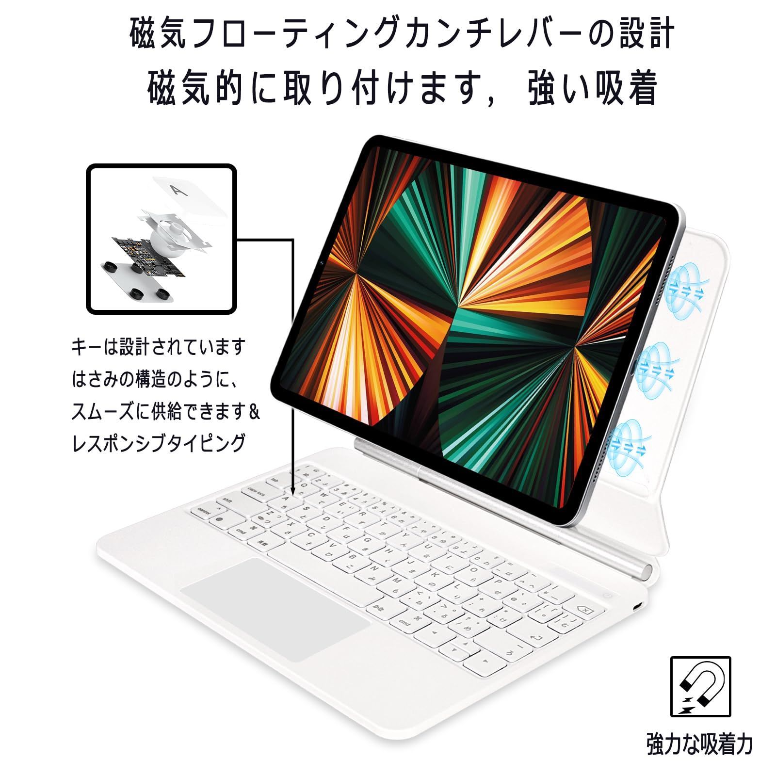 人気商品】for Apple iPad Pro 12.9インチ 日本語配列マジック