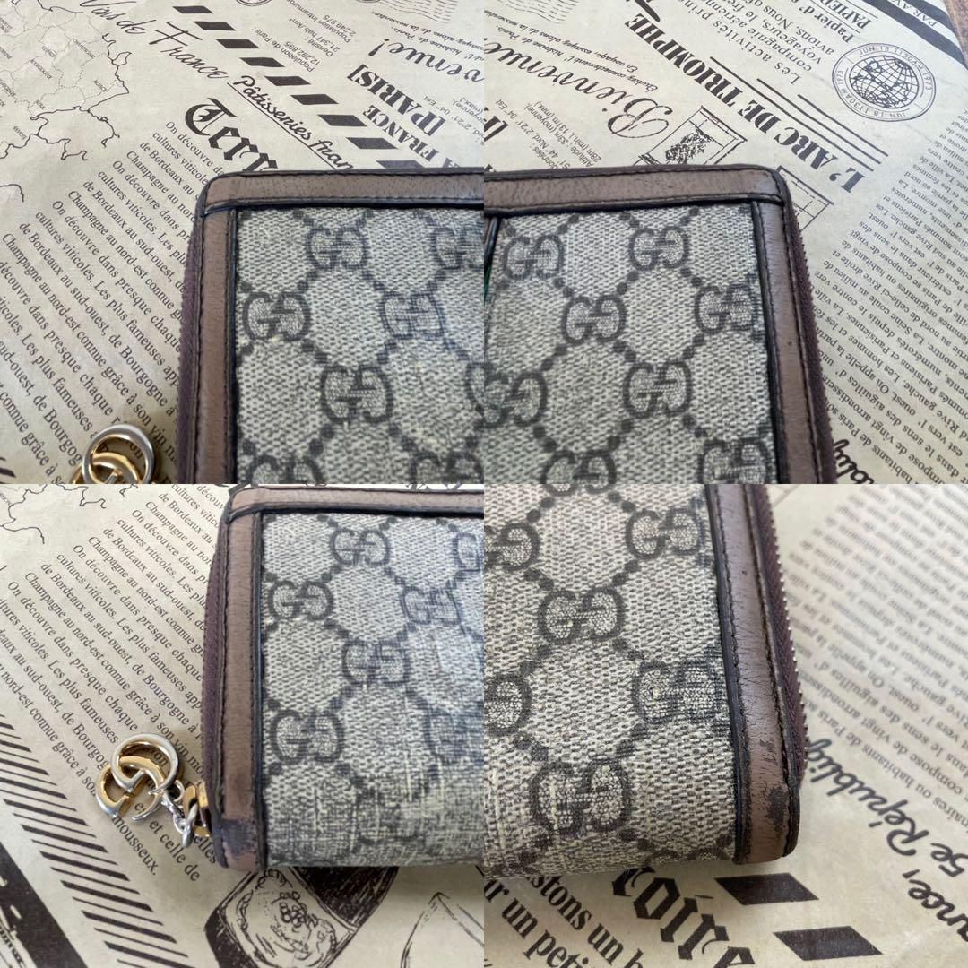 グッチ 長財布 GGスプリーム オフィディア ラウンド シェリー FR279