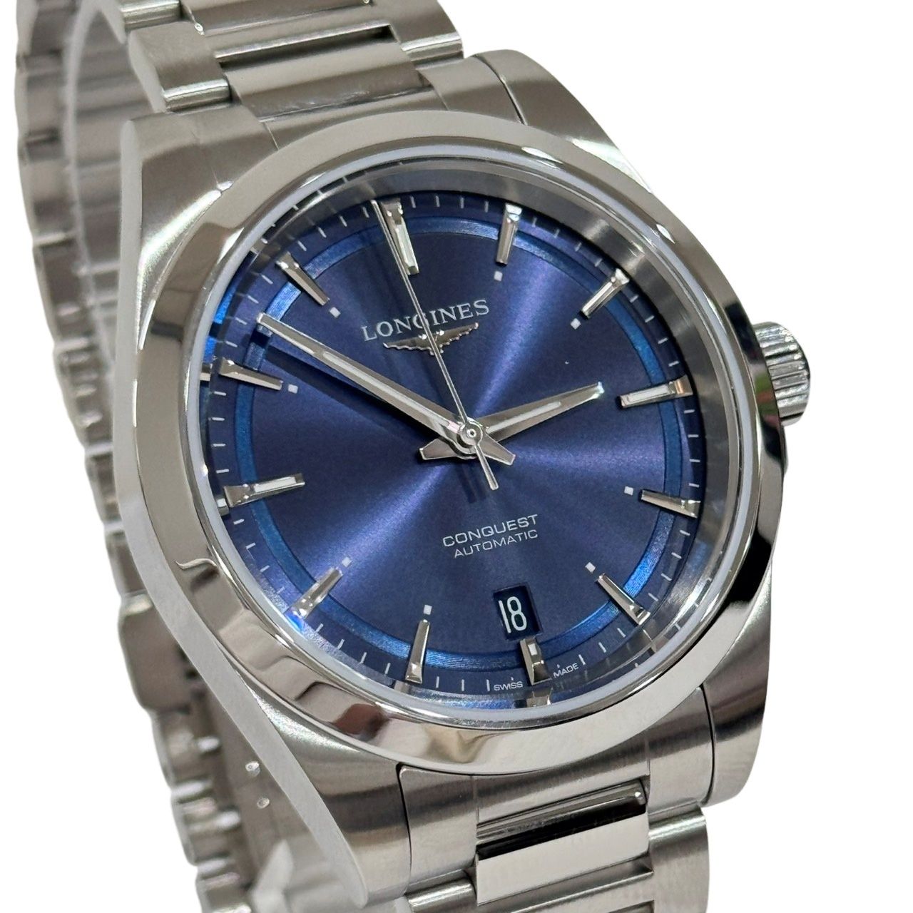 LONGINES ロンジン コンクエスト L37204926 腕時計メンズ 自動巻き サンレイブルー文字盤 12505K187