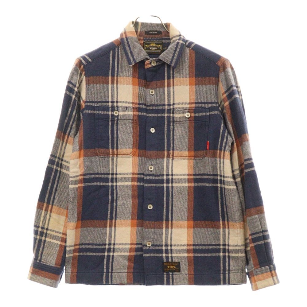 WTAPS (ダブルタップス) 12AW UNION L/S SHRTS COTTON TEXTILE ユニオン チェック 長袖 ネル シャツ 122GWDT-SHM04