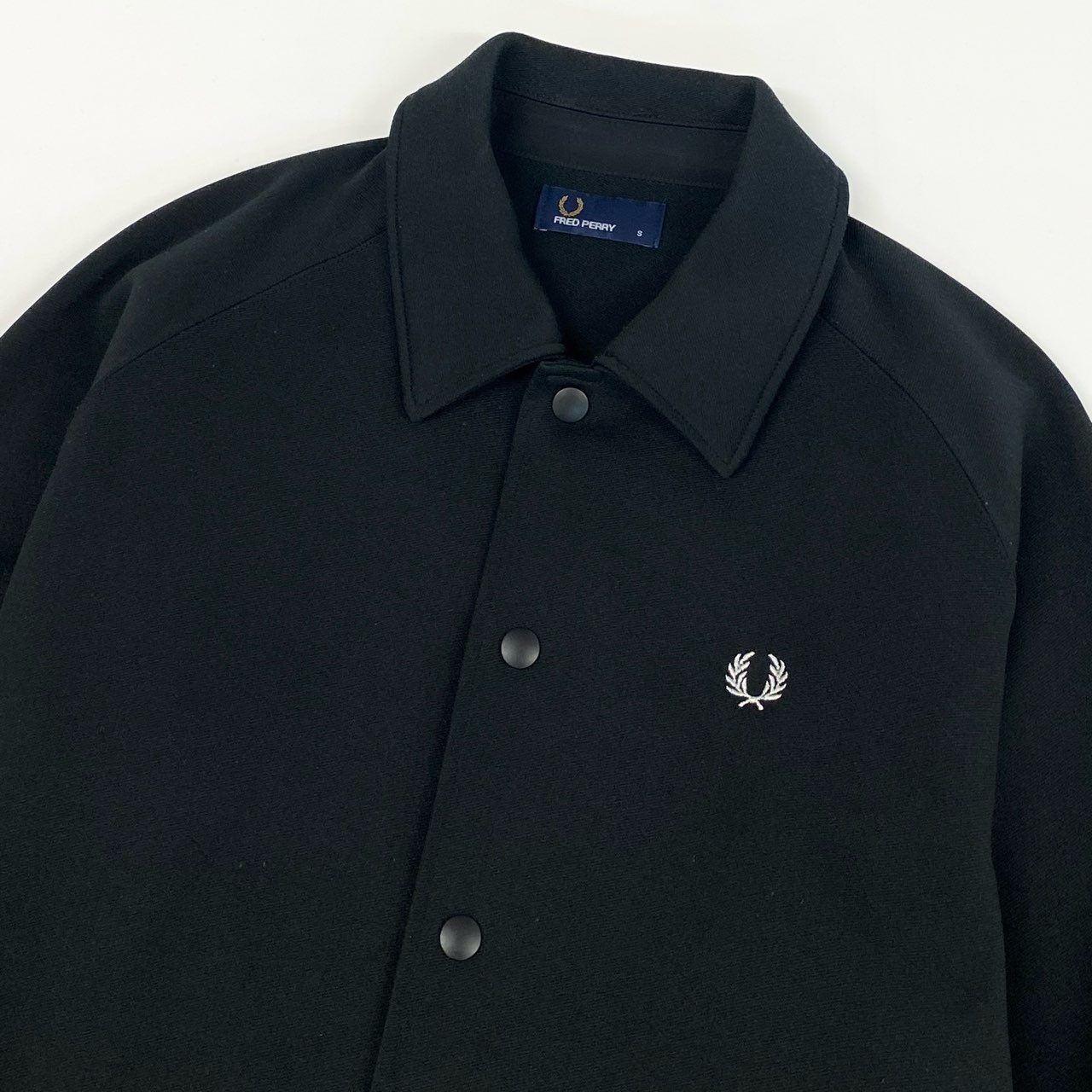 68g24 FRED PERRY フレッドペリー スナップボタン ジャージー