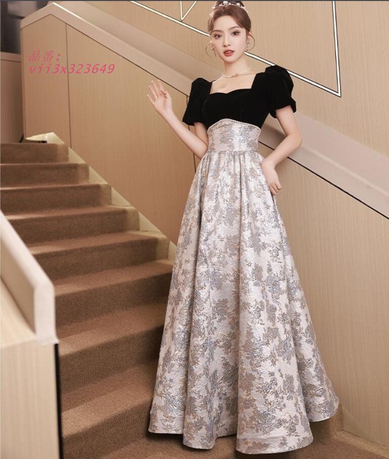 ロングドレス 演奏会用 パーティードレス 結婚式 ドレス ステージドレス ピアノ コー合唱衣装 成人式 大人 20代30代40代 発表会 マキシ丈