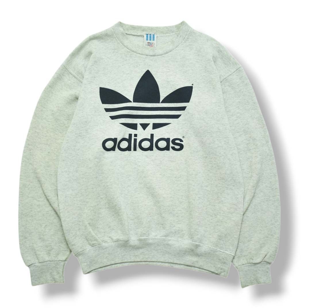 ノースフェイス スウェット トレーナー 長袖 刺繍ロゴ グレー M