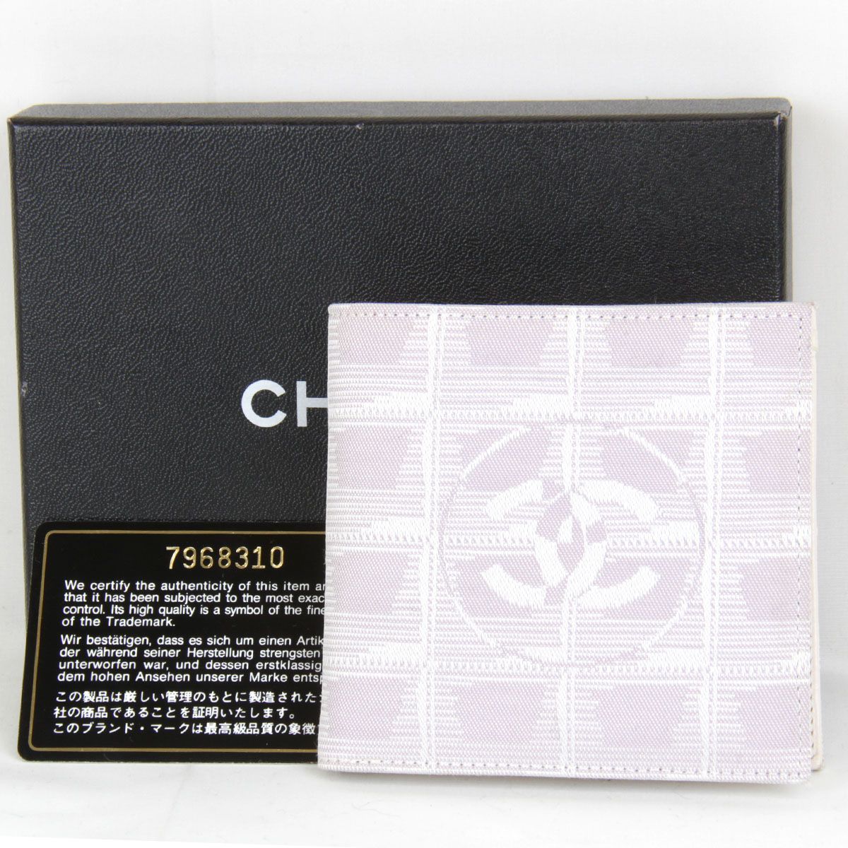 USED』 CHANEL ニュートラベルライン 二つ折り財布 キャンバス - Ring