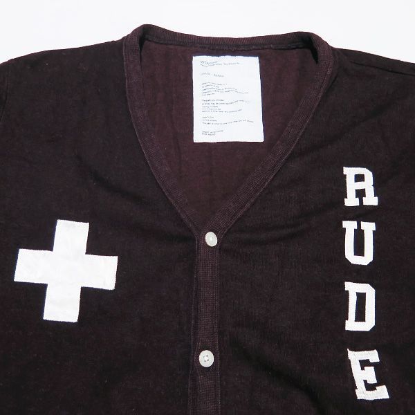 WTAPS ダブルタップス 09AW CARDIGAN/SWEATER,BUTTON,RACO 092ATDT