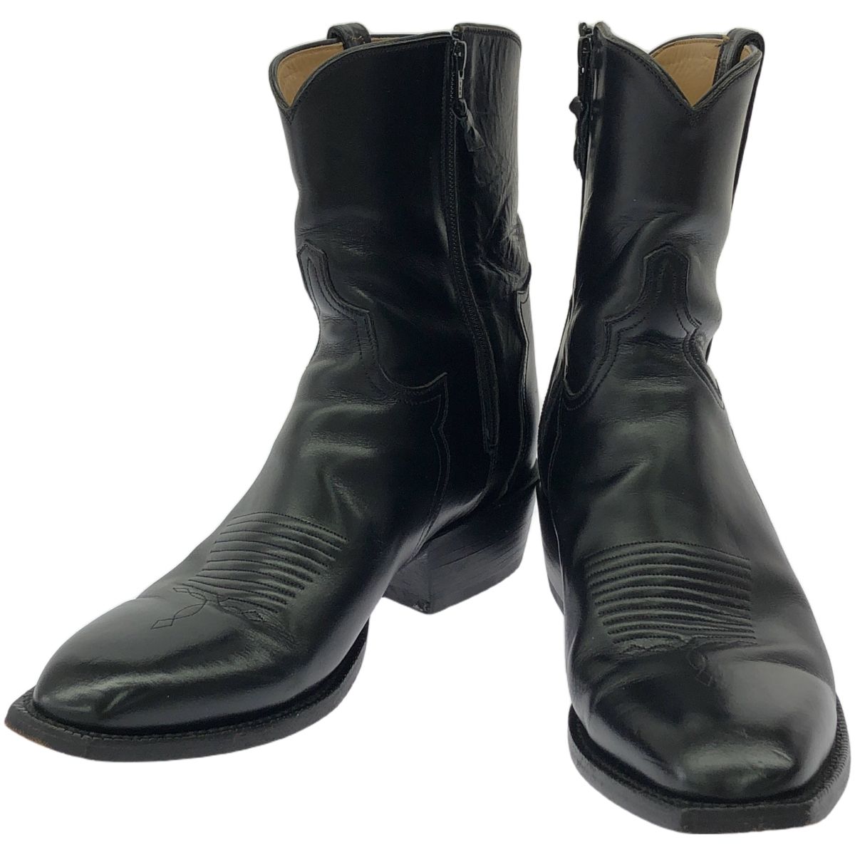 Lucchese ルケーシー ルケーシー F6876.13 BK OIL CALF PONY ウエスタンブーツ ブラック 9