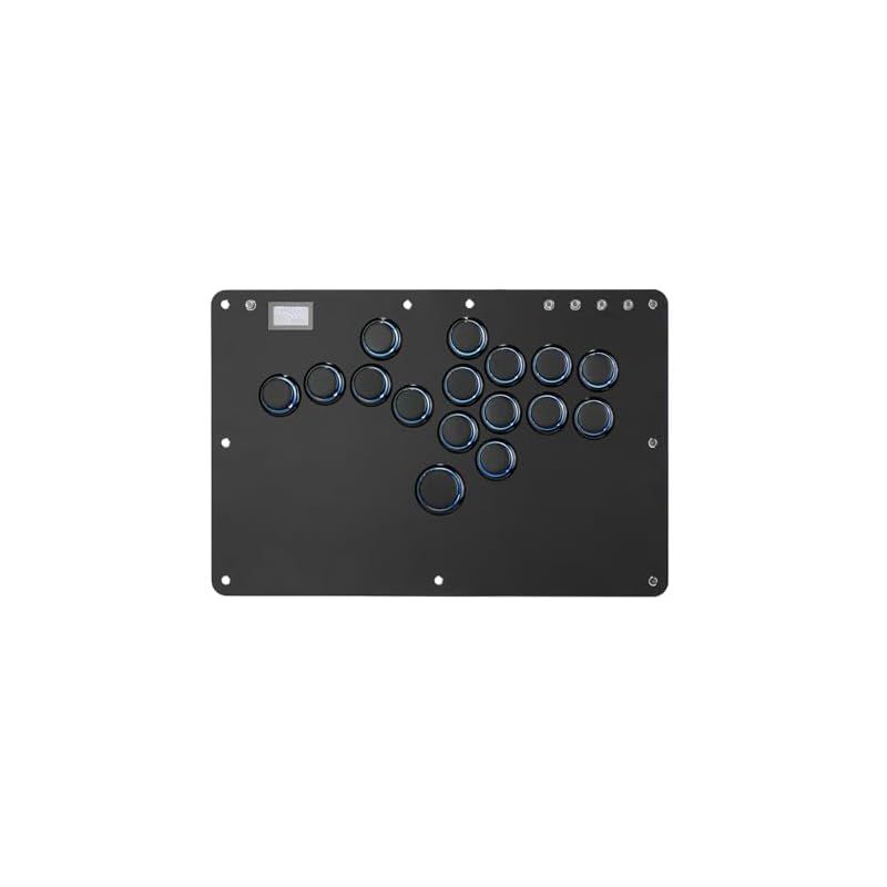 アーケードゲーム用レバーレスコントローラR16 Haute42-Cosmoxgaming レトロリムシリーズ 薄型＆小指ボタン 20.6mm 16キー クリスタル薄型スイッチ PC|Switch|PlayStation用カスタムRGBコントローラー R 0