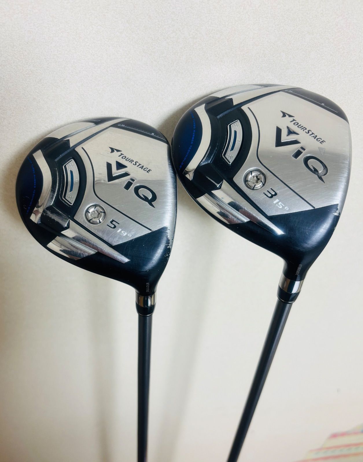 ブリヂストンツアースデージVIQフェアウェイウッド5W-3W2本セツド純正VT-501W-SR