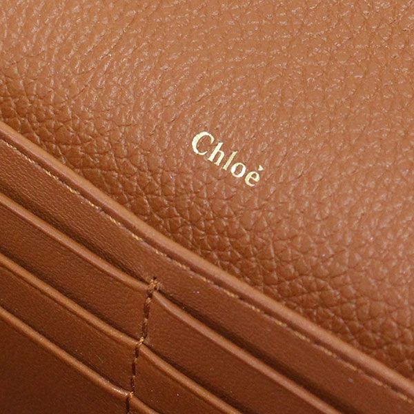 クロエ Chloe MARCIE フラップ付き 二つ折り長財布【25M TAN