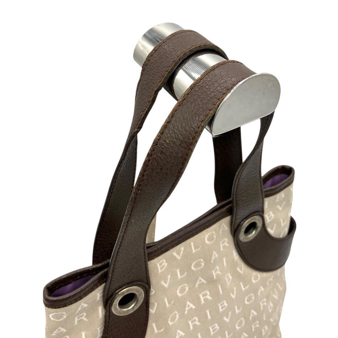 良品 2065 BVLGARI ハンドバッグ ロゴマニア ブラウン 良品 2065 BVLGARI ハンドバッグ ロゴマニア ブラウン - メルカリ