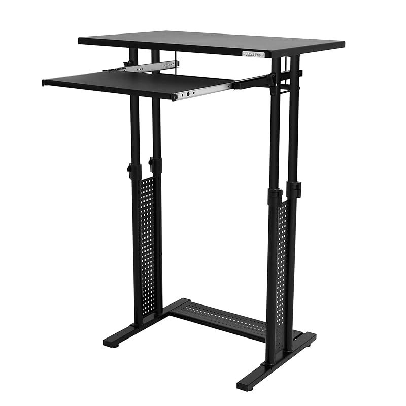 Bauhutte(バウヒュッテ) スタンディングデスク 昇降式 (幅70×奥行き45cm) ブラック BHD-700 1