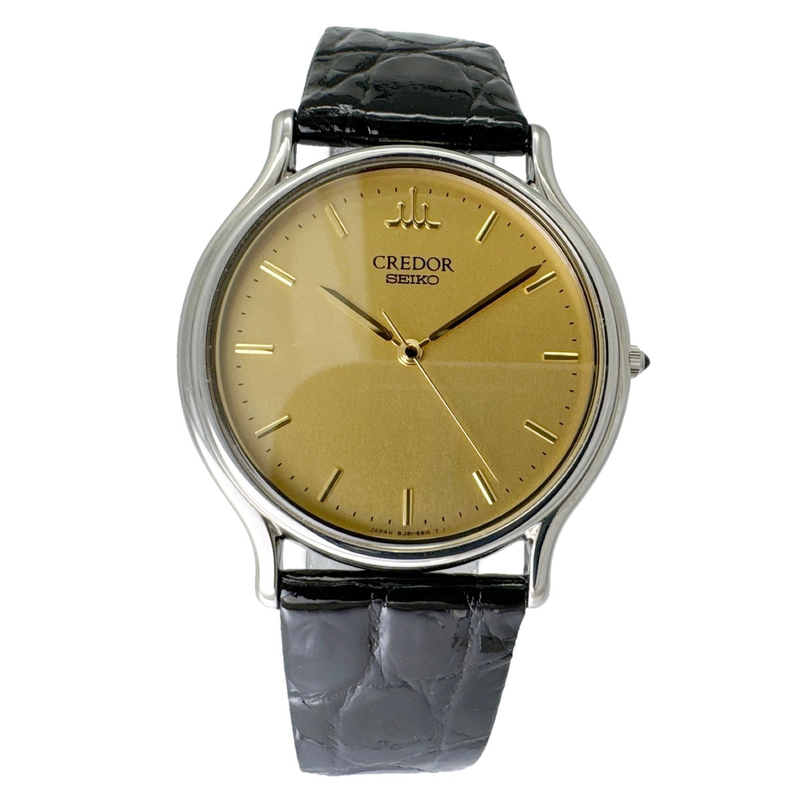 CREDOR クレドール☆シグノ】GCAR051 セイコー SEIKO クオーツ 中古 メンズ腕時計 8J81-6A30 ステンレス ×  レザー☆未使用品☆ - メルカリ