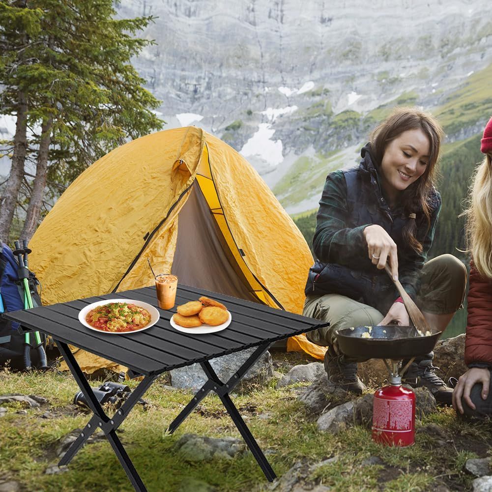 キャンプテーブル簡単組立 収納バッグ付 コンパクト インテリア