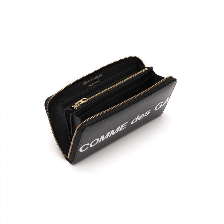COMME des GARÇONS ロゴ長財布 ブラック　中古 WALLET COMME des GARCON コムデギャルソン SA0111 Black