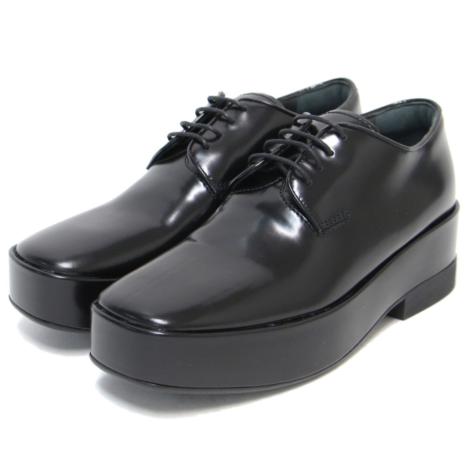 プラダPRADA レースアップフラットフォームシューズ 楽天市場】【8/15～18限定・最大2万円OFFクーポン配布中】PRADA