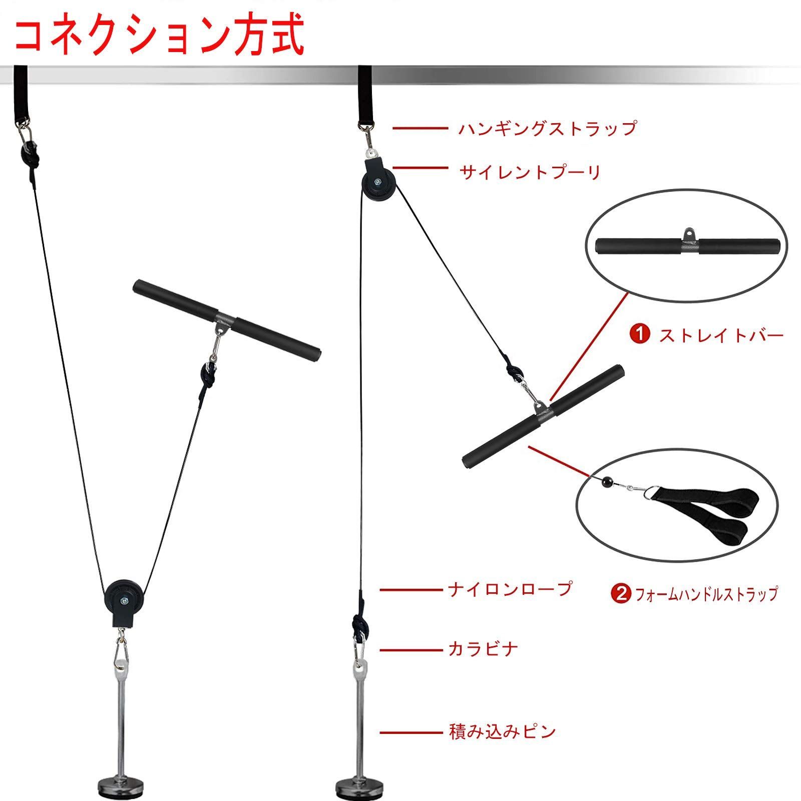 Amazon.co.jp: プーリーケーブルマシン ラットプルダウン