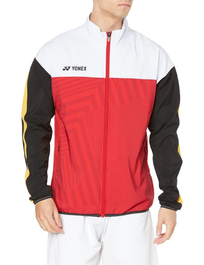 【新品・5営業日で発送】YONEX ヨネックス メンズウラジツキウォームアップシャツ (50136) 色 : ルビーレッド サイズ : L 