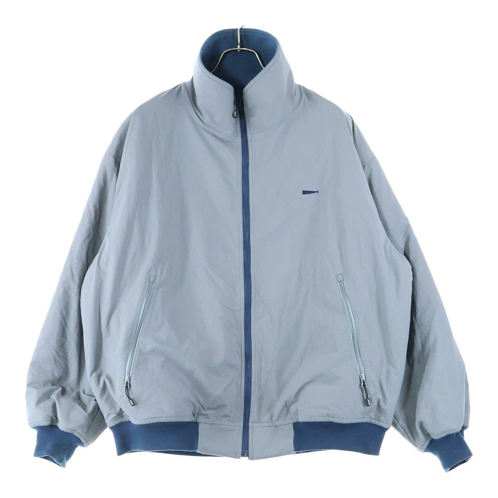 DESCENDANT ディセンダント 23AW CABALLO NYLON JACKET ジップアップフリース ブルゾン ジャケット グレー|ターコイズ 232WVDS-JKM02