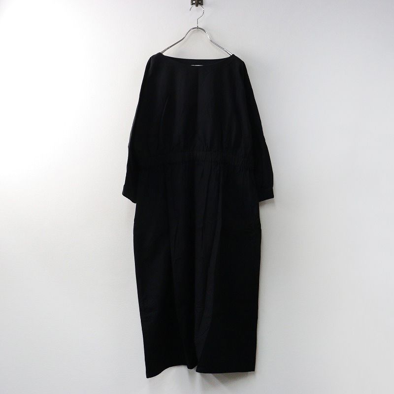 美品✨evam eva コットンロングギャザーワンピース 黒 40 美品✨evam eva コットンロングギャザーワンピース 黒 40 - メルカリ