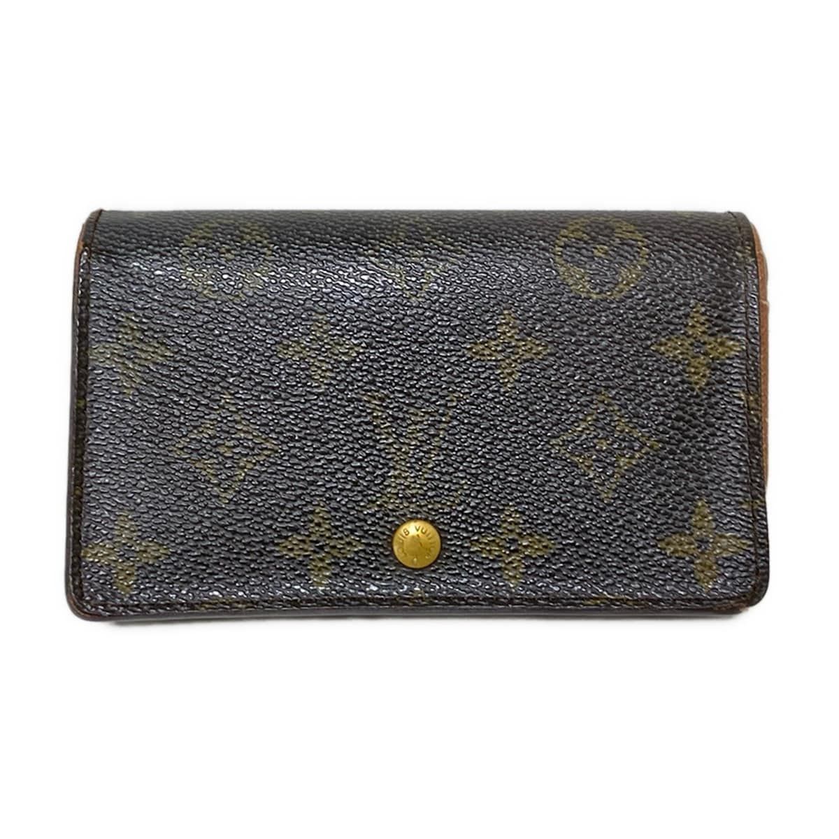 内側未使用級！LouisVuitton トレゾール モノグラム L字ジップ財布