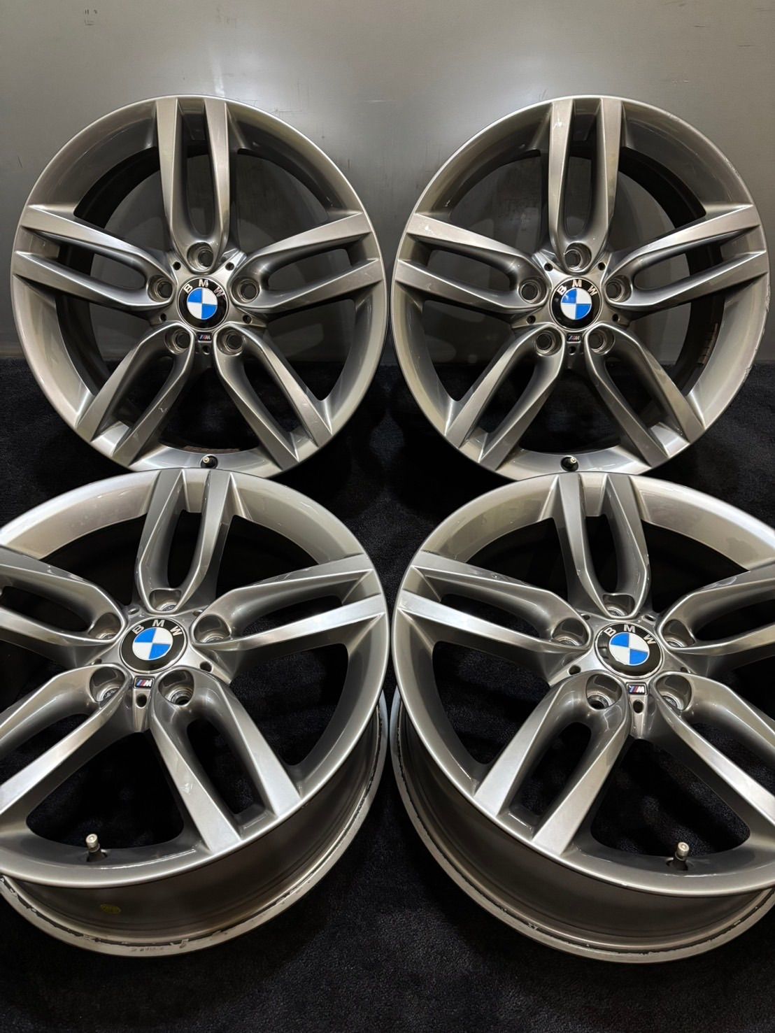 BMW 1シリーズ F20 Fスポーツ 純正 ダブルスポーク スタイリング 18インチ 7.5J 45 120 5H アルミホイール 4本 2シリーズ 1-K216