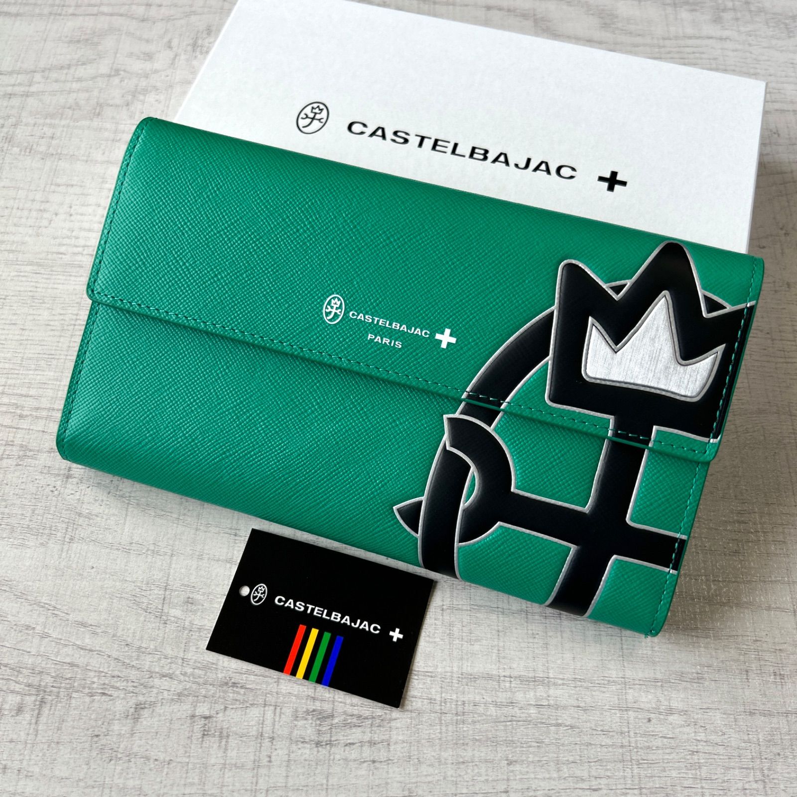 定価 CASTELBAJAC ウプラ 長財布 牛革 ロングウォレット カステルバジャック 定価¥26400