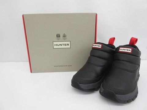 ハンター インシュレーテッド スノー アンクル ブーツ UK4 約23cm ブラック 黒 レディース